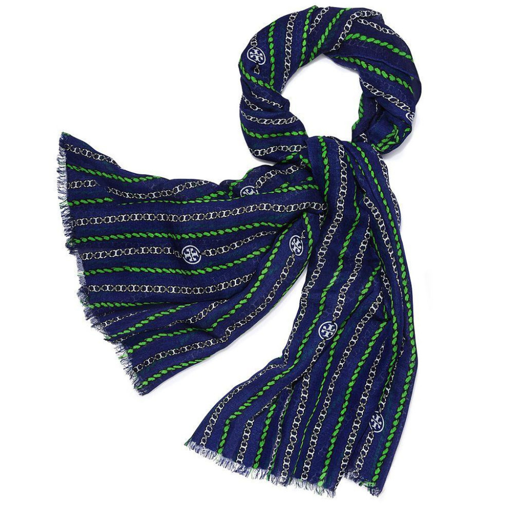 Tory Burch Gemini Link Rope Oblong Scarf NWT